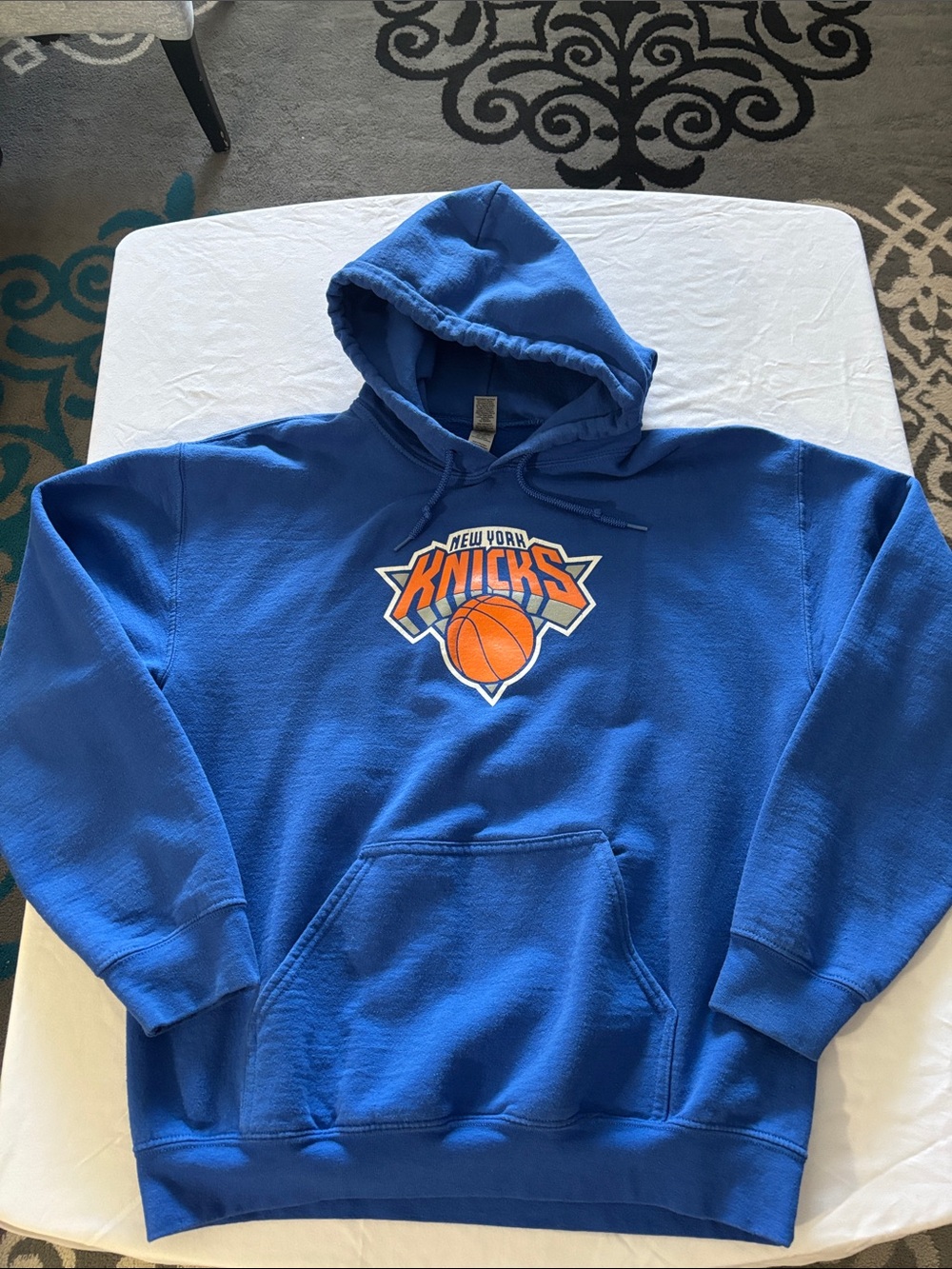 Blue NY Knicks  Pullover Hoodie